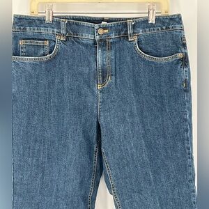 JONES NEW YORK SPORT STRETCH‎ CROP JEANS STRAIGHT LEG COMFY STRETCH